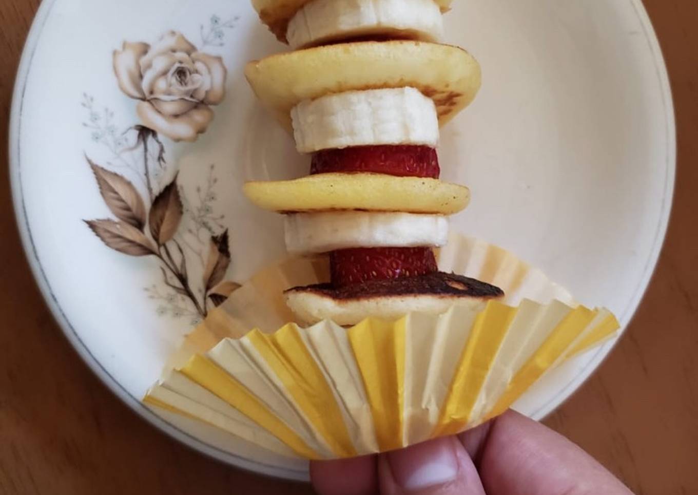 Banderillas de mini hotcakes