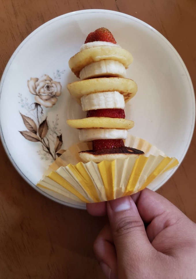 Una foto de Banderillas de mini hotcakes