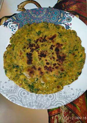 মেথি পরোটা (methi parota recipe in Bengali) রেসিপির প্রধান ছবি