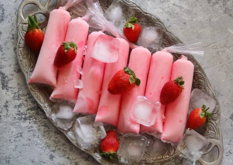 Cara Gampang Membuat Es Lilin Yogurt Berry, Enak Banget