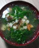 Xà lách xoong nấu tôm tươi