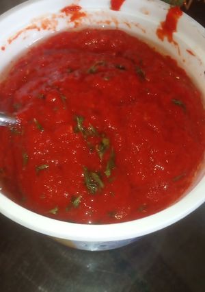 Una foto de Salsa de ají picante