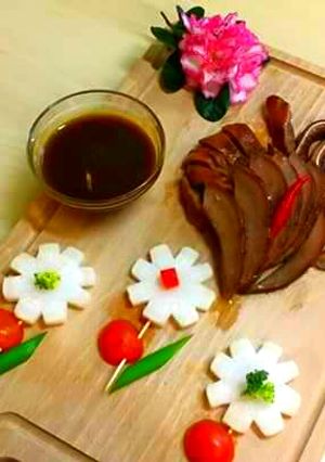 Hình của món LÒNG HEO PHÁ LẤU. .