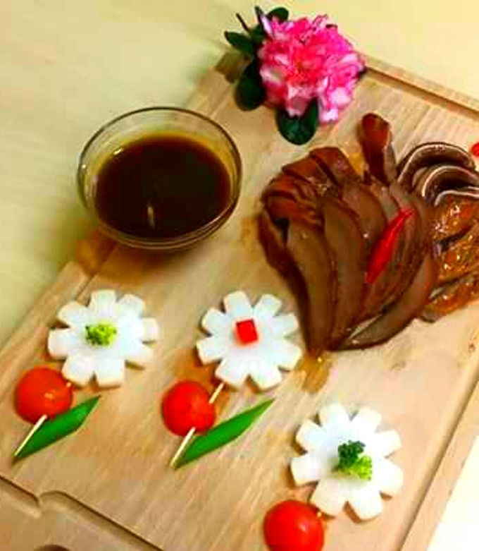 Hình của món LÒNG HEO PHÁ LẤU. .