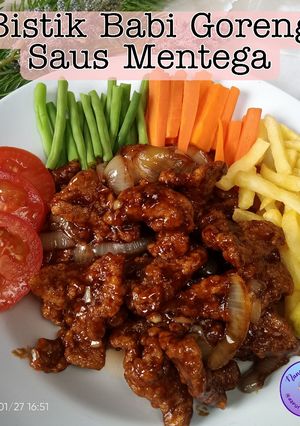 Foto resep Bistik Babi Goreng Saus Mentega