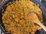 Una foto de salsa de ostra arroz