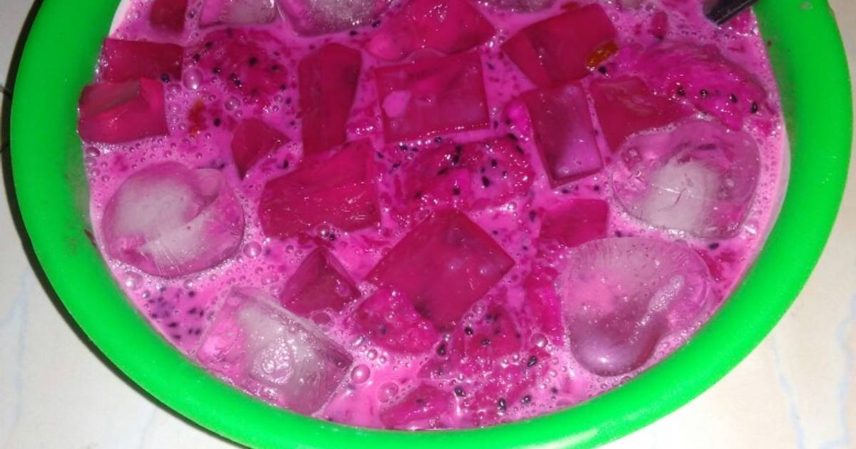 Resep Es Buah Naga Agar2 Oleh Dapur Dedecantik Cookpad