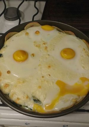Una foto de Tarta de acelga sin harinas (con papas)