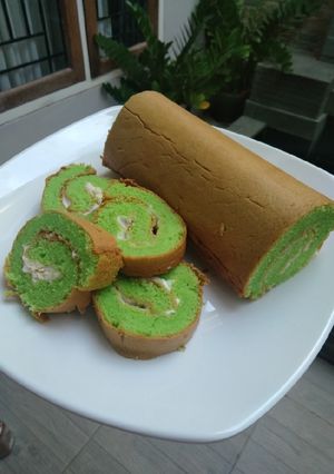 Foto resep Bolu pandan gulung