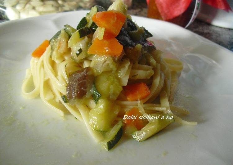 Tagliatelle con verdure