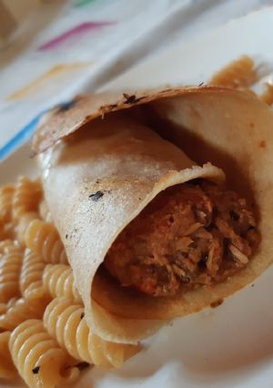 Una foto de Tortillas de avena rellenas