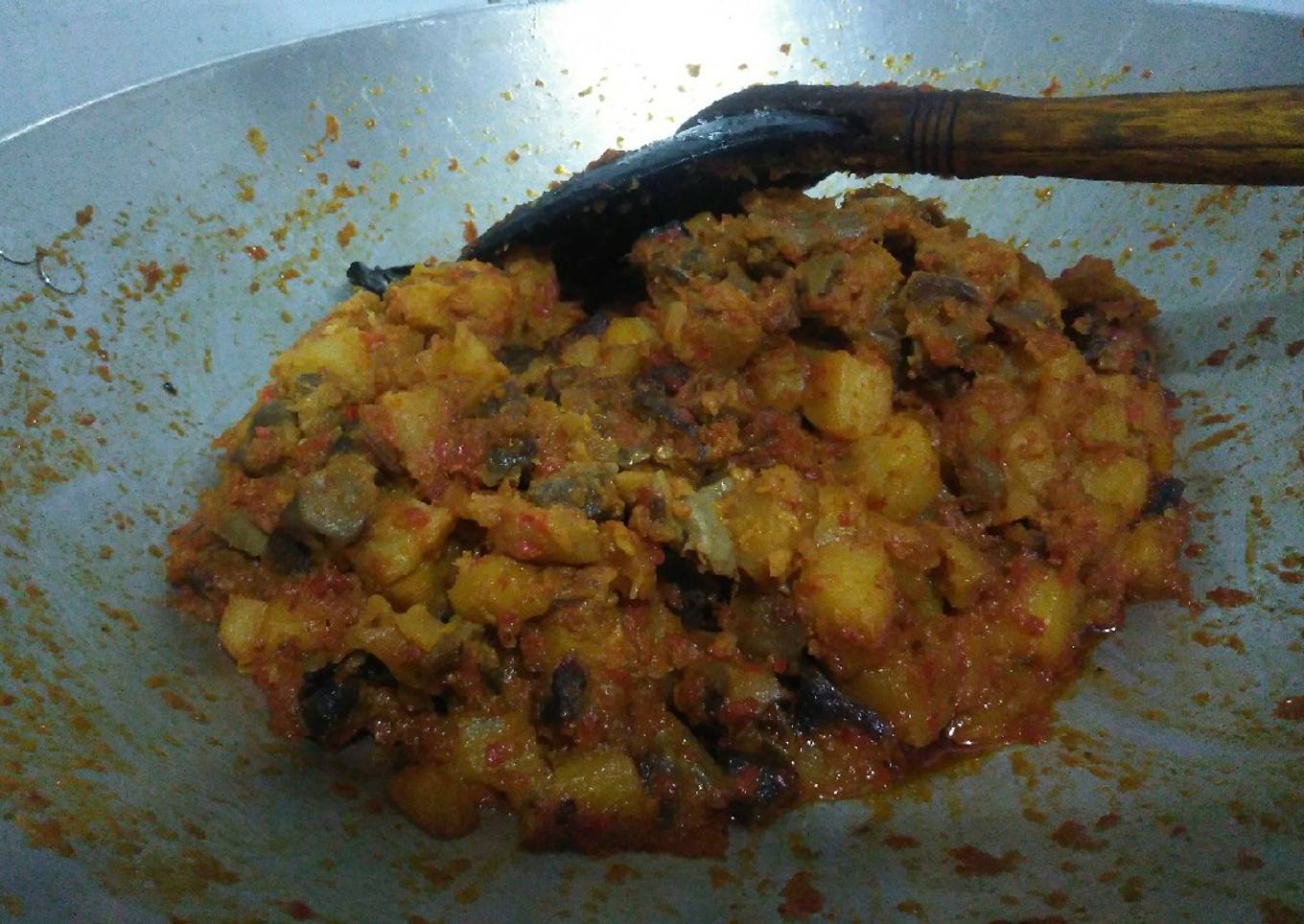Sambal goreng Kentang Rempela Ayam