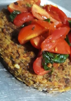 Una foto de Hamburguesas de lentejas y avena