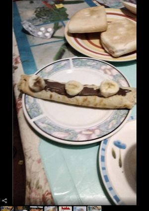 Una foto de Panqueque chocolatado