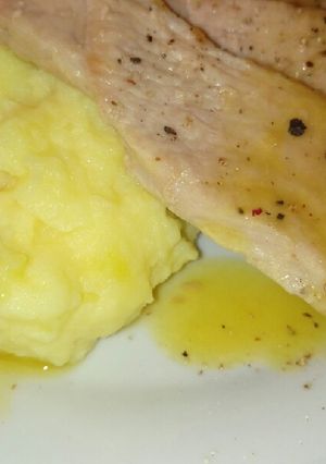 Narancsos sertés krumpli pürével recept fotója