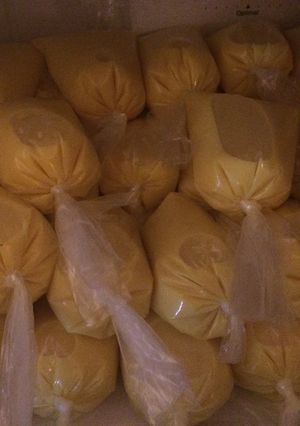 Una foto de Paletas (bolis) de rompope
