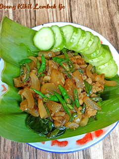 Foto resep Oseng kikil lombok ijo