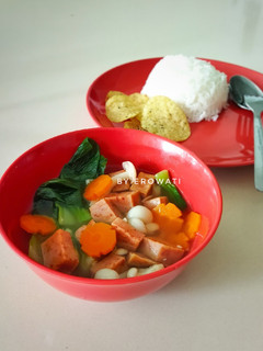 Foto resep Sup Luncheon Meat + Sayuran