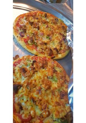 صورة لوصفة بيتزا بانيه 😋❤
