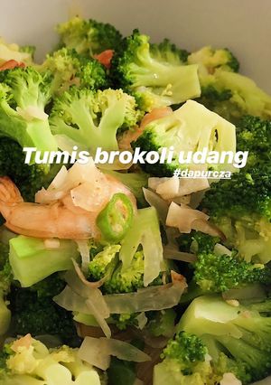 Foto resep Tumis brokoli udang