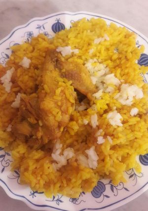 صورة لوصفة ارز بالدجاج