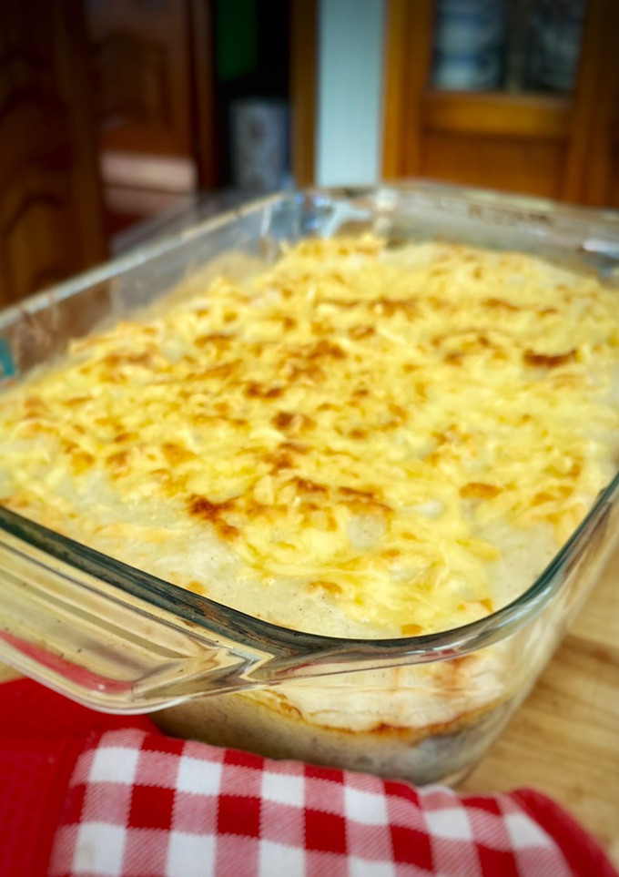 Una foto de Pastel de berenjena y patata