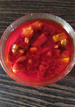 A picture of Cluster Beans, Mango and Carrot Mix Pickle.