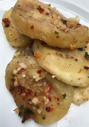 Una foto de Berenjenas al escabeche