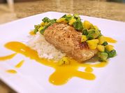 A picture of peach salsa