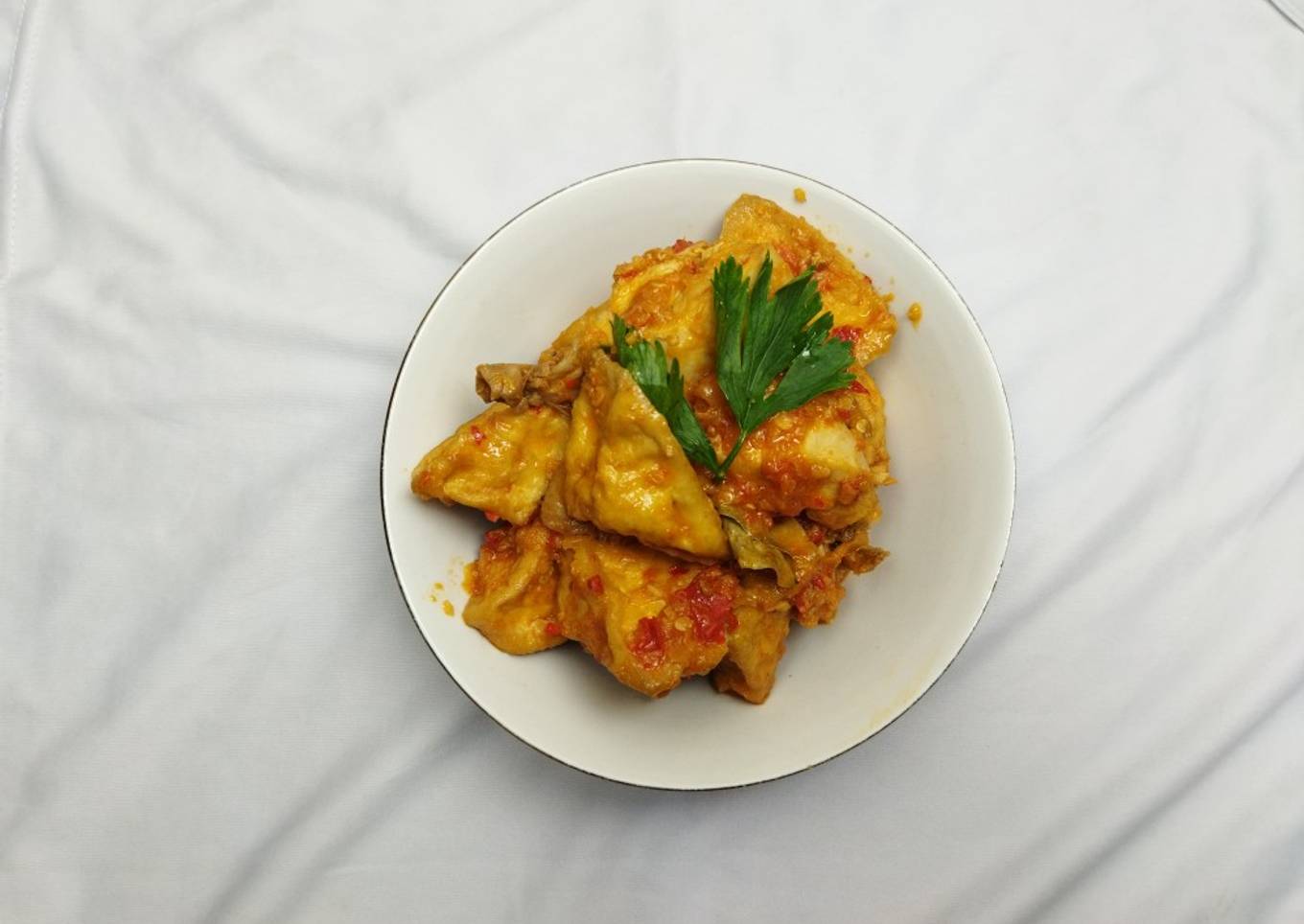 Ayam &tahu sambal balado