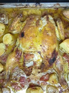 Una foto de Pollo relleno