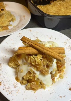 Une photo de Crumble aux pommes🍏