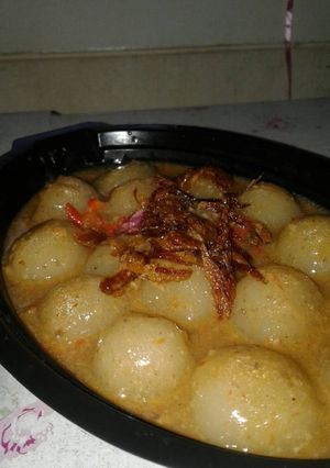 Foto resep Cilok kuah bumbu kacang