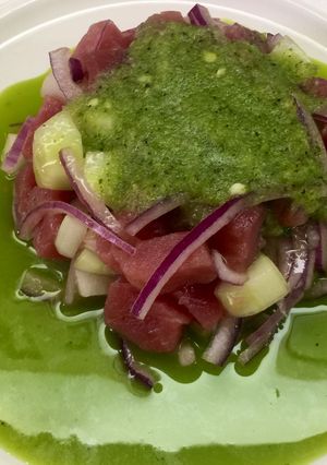Una foto de Ceviche de atún fresco aguachile sonorense