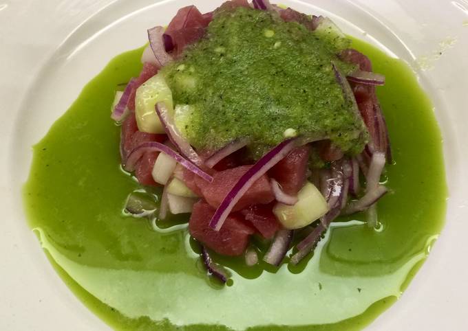 Ceviche de atún fresco aguachile sonorense Receta de VÍCTOR ARRIOLA ??-  Cookpad