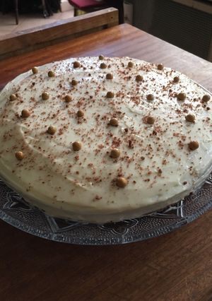 Répatorta mascarpone krémmel recept fotója