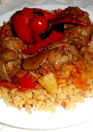 Bácskai csirkemáj recept fotója