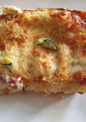 Une photo de Lasagne de courgettes et jambon