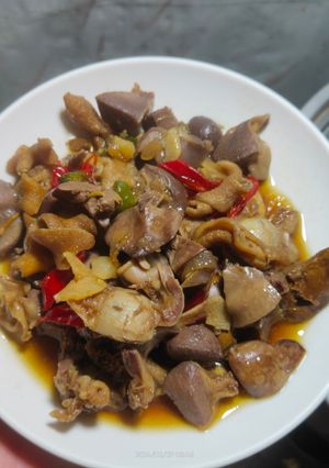 Foto resep Tumis jeroan (ampela, ati ayam, usus ayam)