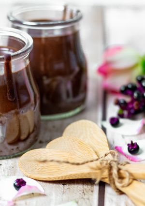 Une photo de Crème chocolat banane