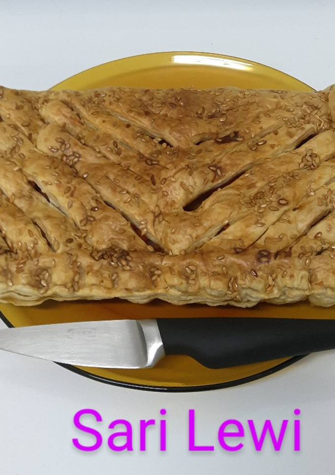 Una foto de Empanada de hojaldre con lo que tenía por casa