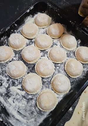 Una foto de Sorrentinos de jamón y queso