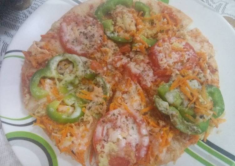 Recipe of Speedy Dhokla veggies Pizza