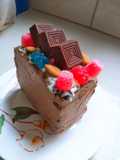 Pastel con chocolate