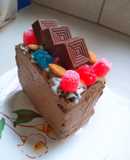 Pastel con chocolate
