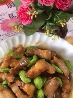 รูปของ สะตอผัดกะปิหมูสามชั้น
