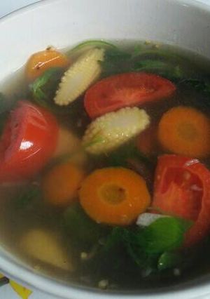 Foto resep Sayur bayam dan pelengkapnya