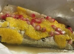 Foto di Branzino con melagrana
