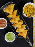Crispy Chana dal maida samosa (jain snack)