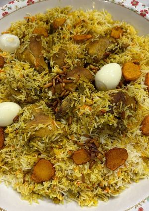 صورة لوصفة برياني دجاج حيدر باد Hyderabad Biryani🐔😋